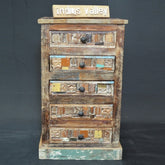 Liberty Reclaimed Wood Chest of 5 Drawers tallboy